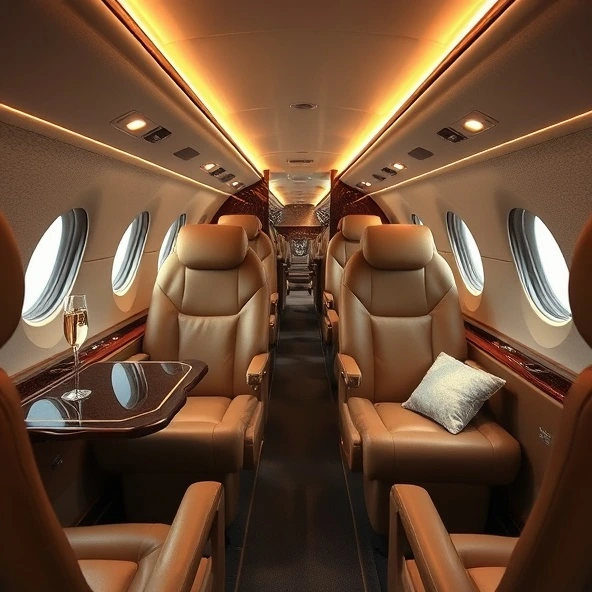 Private Jet Interior