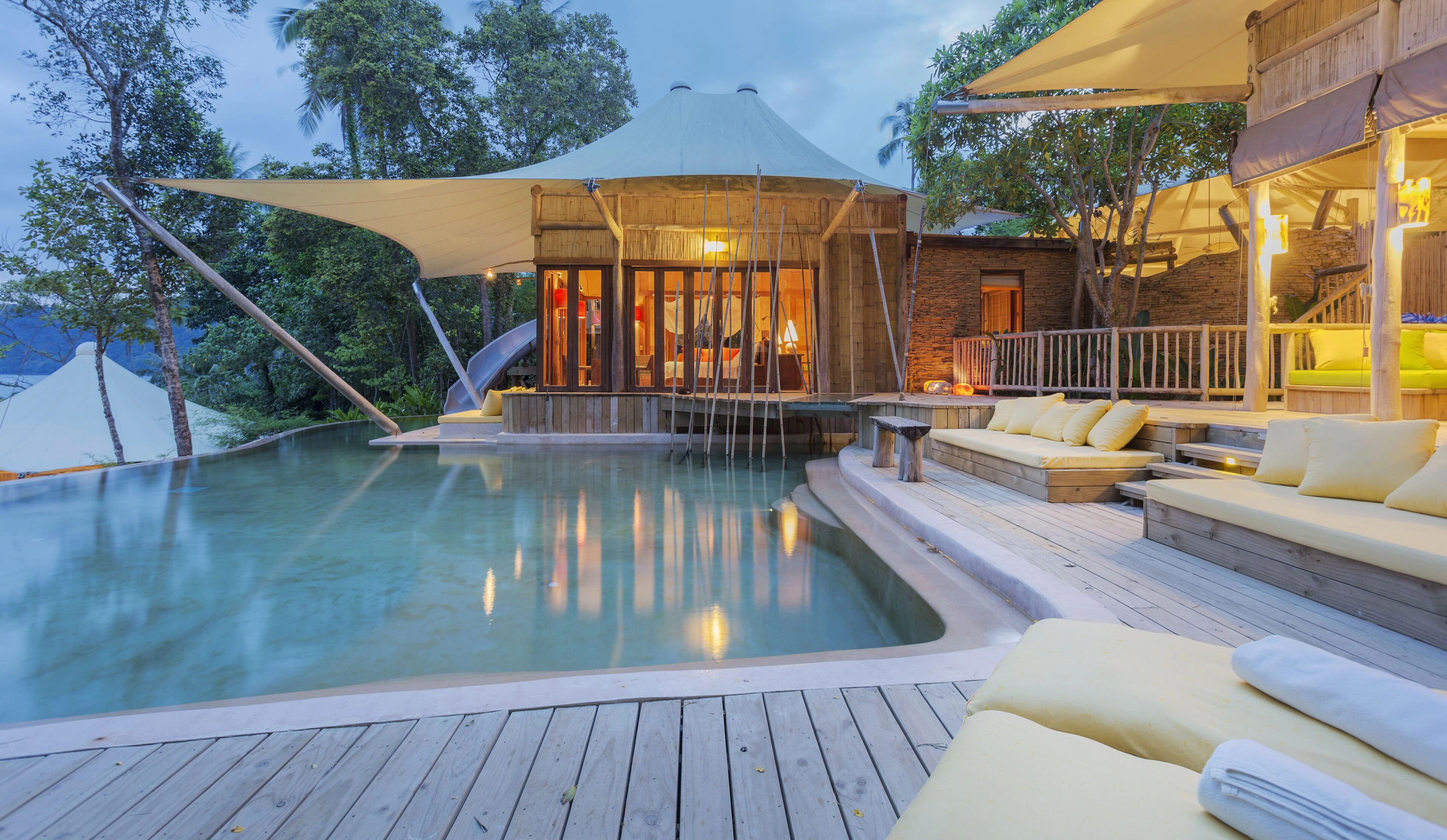 Sanova kiri with Private infinity pools stretching into the jungle canopy